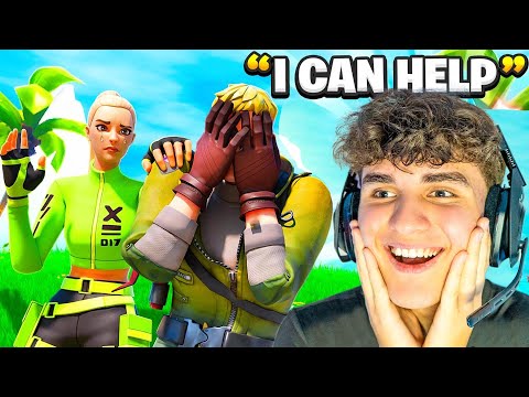 9 Year Old Gets TROLLED By TOXIC Friends So I Helped! (Fortnite)