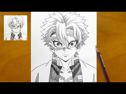 How to Draw Sanemi from Demon Slayer || Easy Anime Drawing || Pencil Sketch Art