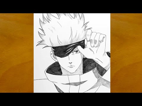 How to Draw Gojo Satoru Step by Step || Jujutsu Kaisen Pencil Sketch