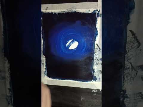 evening scenery|| acrylic tutorial#shorts #viral #acrylic#creative#satisfying