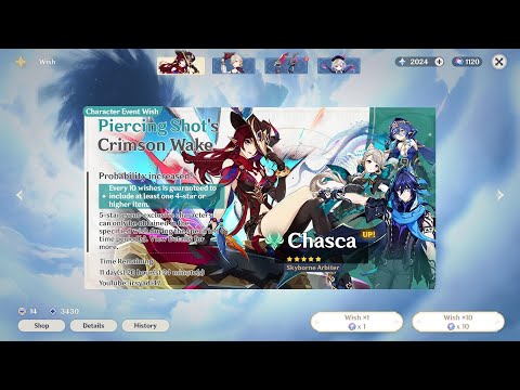 Someone Has Already Pull Chasca Banner Before Update | Genshin Impact