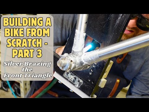 FIRE UP THE TORCH AND MELT METAL! Part 3 🔥Silver Brazing Main Tube Lugs🔥 DIY Bicycle Framebuilding