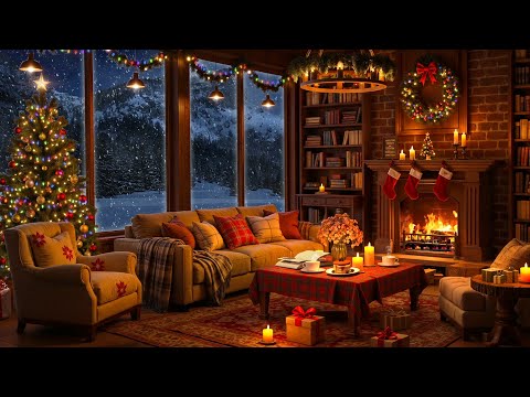 Immerse Yourself in a Cozy Winter Cabin Ambience with Warm Jazz and Crackling Fireplace ❄️