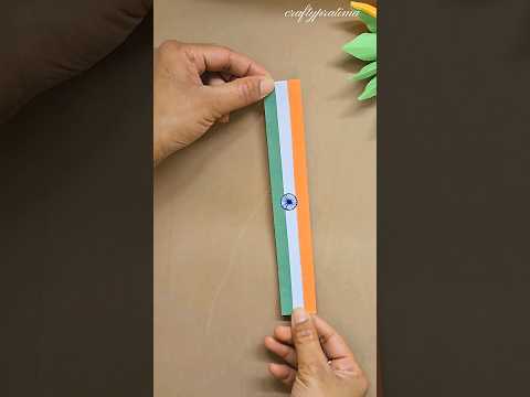 DIY tricolor wrist band | Independence day craft ideas #craft #shorts