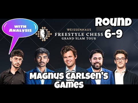 Magnus Carlsen's Games | 2025 Freestyle Chess Grand Slam Weissenhaus | Rounds 6-9