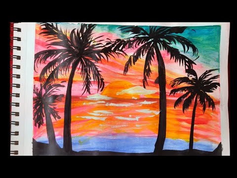 scenary drawing ||scenary drawing easy steps ||#shortsarts #art #drawing