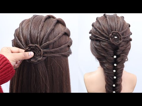 Elegant -Easy ponytail hairstyle for wedding girls | hairstyle for special occasions