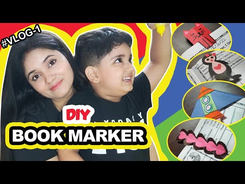 DIY Book Marker | Vlog with my son #1| Easy craft idea for kids | the glam hacks