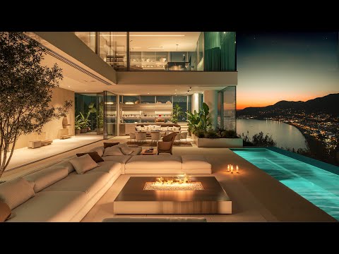 Luxury Coastal Penthouse Evenings | Soft Jazz Piano Melodies for Relaxation & Rest