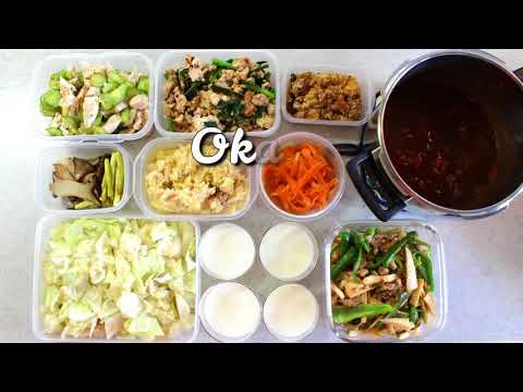 Challenge! 10 meal preps in 1 hour　09/11