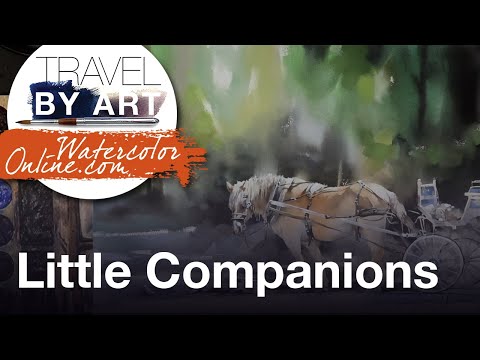 #240 Little Companions (Watercolor Portrait Demo)