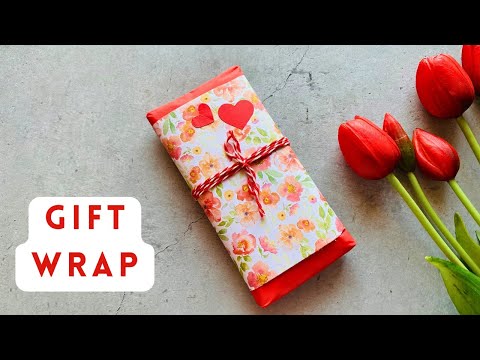 DIY Gift Wrap Idea | DIY Chocolate Gift Packing | Easy Gift Wrap #giftwrapping