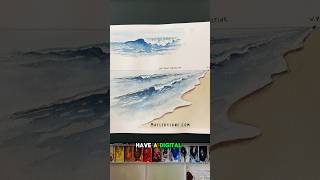 How to use one point perspective for a wave #watercolortutorial #drawingtutorial #watercolor