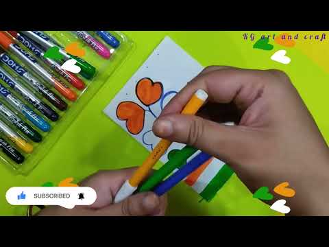 Independence day drawing ideas/ tricolour craft for 15 augusts @KGartandcraft