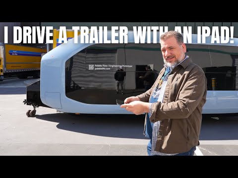 This RV Hitches Itself! | Pebble Flow EV Trailer "Magic Hitch" Demo and More!