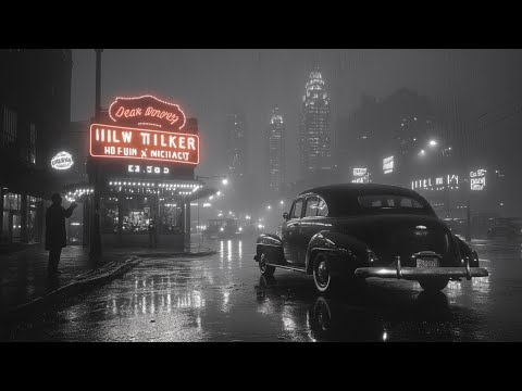 Nighttime City Jazz in Rain: Vintage Swing Music from the 1930s☔40s Era ☔ Jazz Nights 🌃🎶