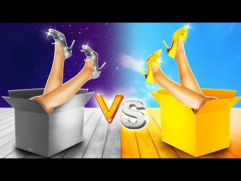 GOLD VS SILVER || You Won't Believe This Room Makeover Battle by 123 GO! Galaxy