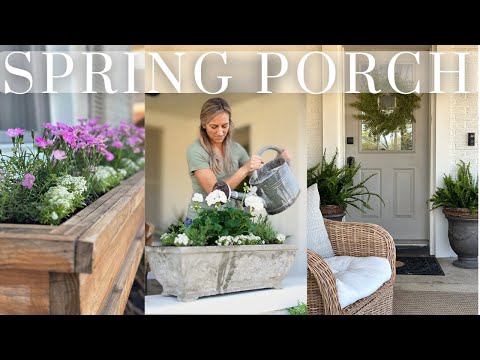 Spring Front Porch Refresh and Garden Clean Up! 🌱🌸