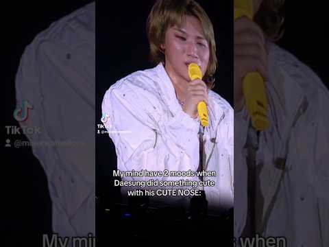 Daesung's cute nose APPRECIATION POST 👃 *kiss the tip 💛👑 bangkok 강대성 빅뱅 bigbang vip #short