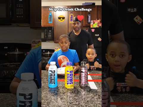 Skip or Drink With Lakers PRIME  Challenge: #shorts #skipordrink #familygamenight