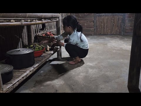 Daily life, poor girl, wandering around looking for food, coming home too late