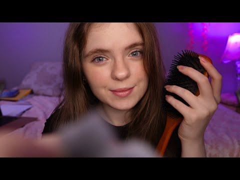 ASMR To Help You Fall Asleep FAST! 😴✨Cozy Sounds, Hair Brushing, Covering Your Eyes & Brushing