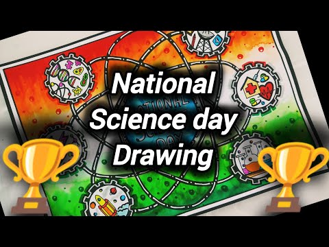 National Science Day Drawing/Science Day Poster/National technology day drawing#scienceproject