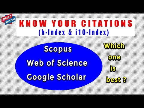 How to Check Your Citations Through Scopus, Web of Science, Google Scholar II My Research Support