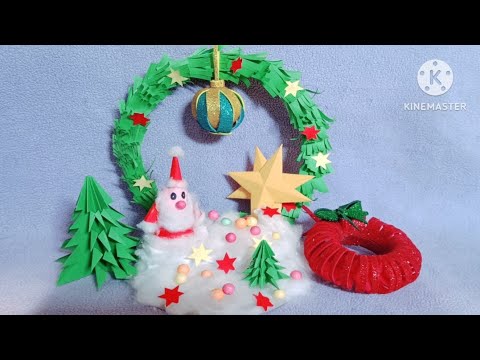 Santa Claus House making with paper| Santa Claus House decoration ideas|How to make Christmas house