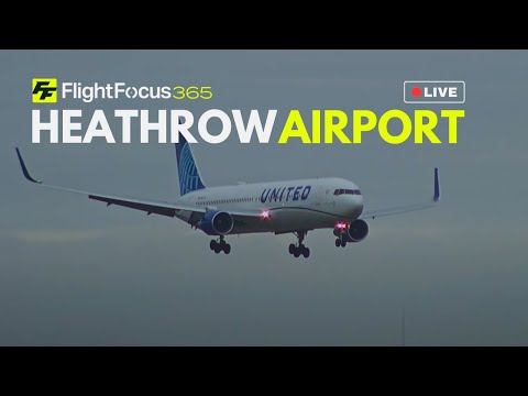 Heathrow Airport Live - Sunday 5th January 2025 Moderate Crosswind