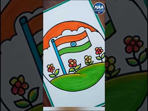 Republic day drawing | How to draw republic day #shorts #youtubeshorts #short #republicday #video