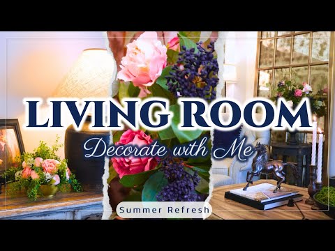 LIVING ROOM Decorate with Me || Mixing Traditional & Modern