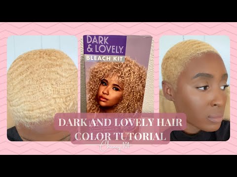 Get ready to slay with the Dark and Lovely bleach kit hair color tutorial- complete makeover 🔥