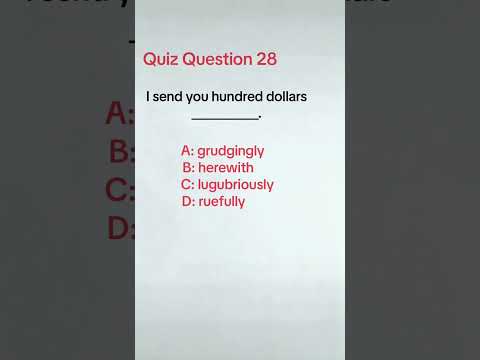 Quiz Question 28 #englishgrammar #englishquizchannel #grammarbasic