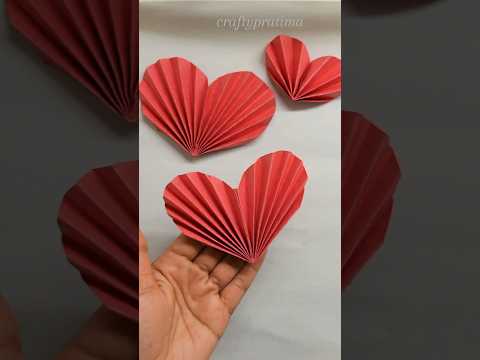 DIY Valentines Day Craft Idea | paper heart #shorts #craft