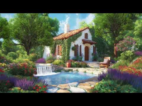 Cozy Cottage Ambiance  | Relaxing ASMR Water Stream Sounds for Focus, Study & Sleep