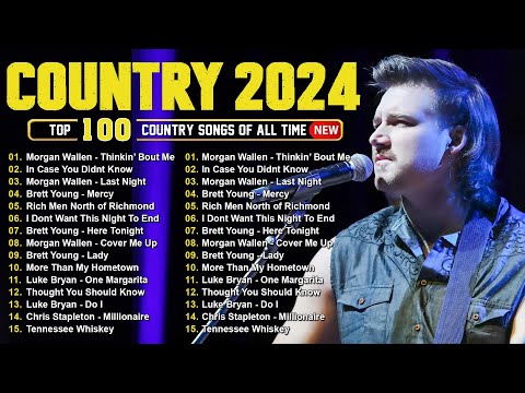 Morgan Wallen, Luke Combs, Kane Brown, Luke Bryan, Lee Brice, Jason Aldean - Country Music 2024