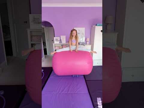 Turning my daughter‘s bedroom into gymnastics training room #jonathanjoly #shorts #gymnast ￼