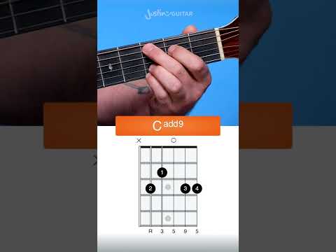 How To Play Cadd9 chord on Guitar (stuck 3&4 chord!)  #Shorts