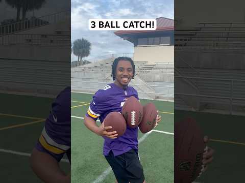 Rate my 3 ball catch 1-10! #nfl #football #nfl #catching