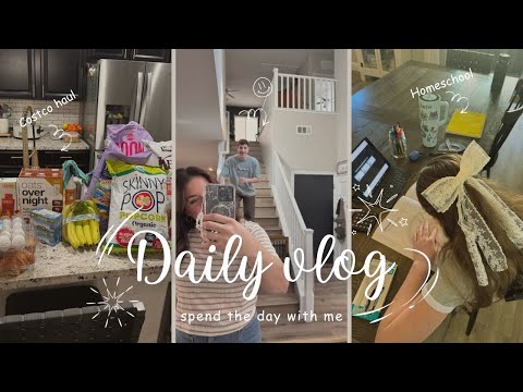 HOMESCHOOL MOM DAILY VLOG||$900 COSTCO HAUL||FINANCE CURRICULUM COMPARISON + MORE