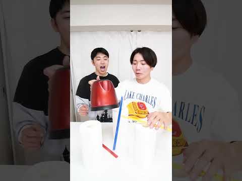 【IQ150】溢さずに立てられたら天才ですwww　funny video 😂😂😂　#shorts