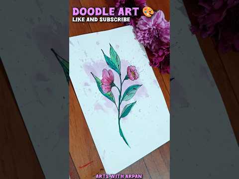 Doodle Flower Art 🌸 #shorts #youtubeshorts #art #flowers #doodle #trending