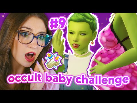 having a baby with a PLANT SIM in the sims 4 🪴 occult baby challenge #9