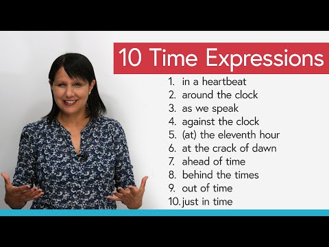 Learn 10 Time Expressions in English