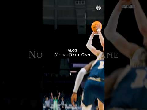 Notre Dame Boys Basketball Vlog #notredame #collegebasketball