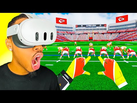 PLAYING THE NFL's NEW VIRTUAL REALITY GAME!!! (INSANE)