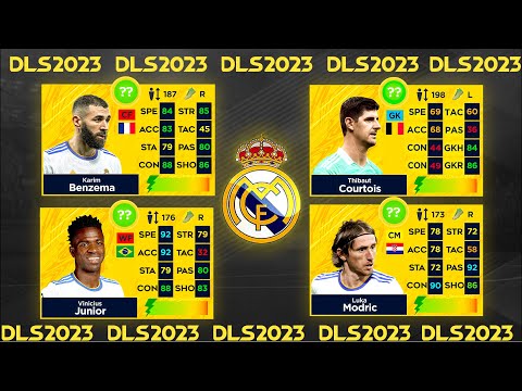 DLS 23: REAL MADRID PLAYER CARDS 😱😱(ft. Benzema, Modric, Vinicius, etc)