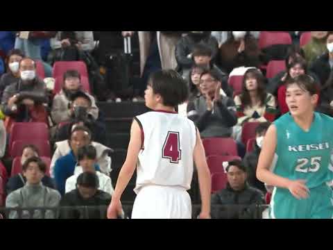 40得点25リバウンド！圧巻のロー・ジョバ！！慶誠 初優勝に向けあと1つ！ |  【ウインターカップ2024】女子準決勝 | 大阪薫英女学院vs慶誠 | ウインターカップ2024