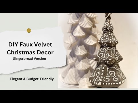 DIY Faux Velvet Christmas Decor: Elegant & Budget-Friendly